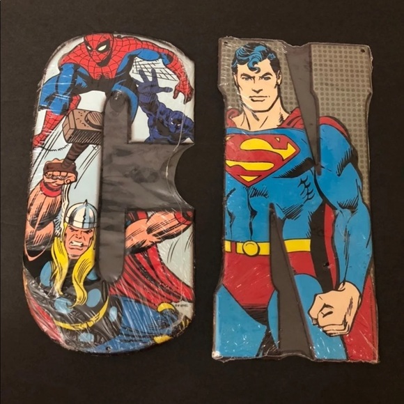 Marvel Accents Marvel Dc Wall Decor Nwt Poshmark